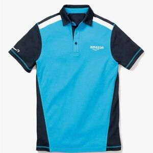 Amazon Men's Polo Shirt in Blue and Black